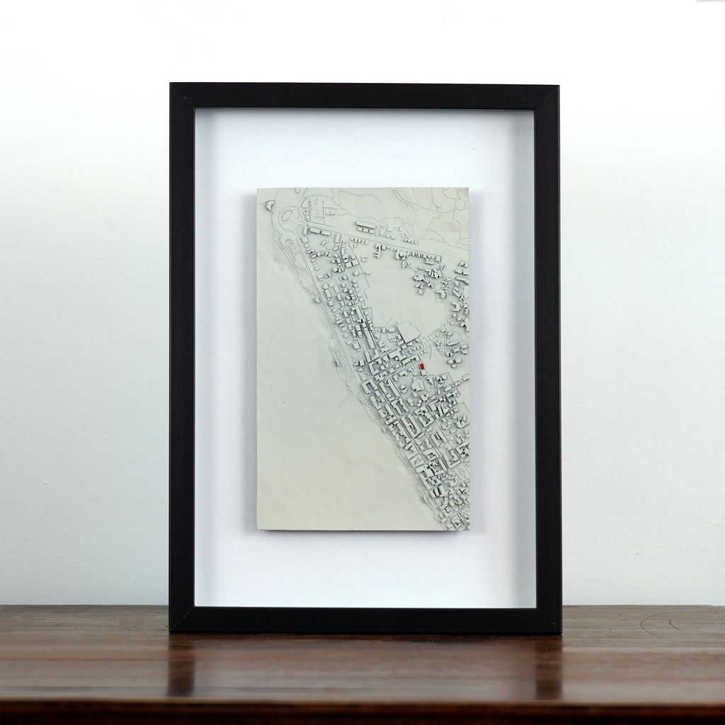 Personalized 3D map artwork – detailed terrain